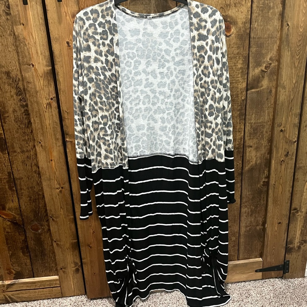 Knee length cardigan